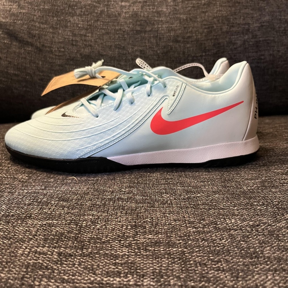 Nike Phantom GX Academy Indoor Soccer Shoes Mens Size 10.5 Blue Pink FJ2581-300 - Picture 3 of 9